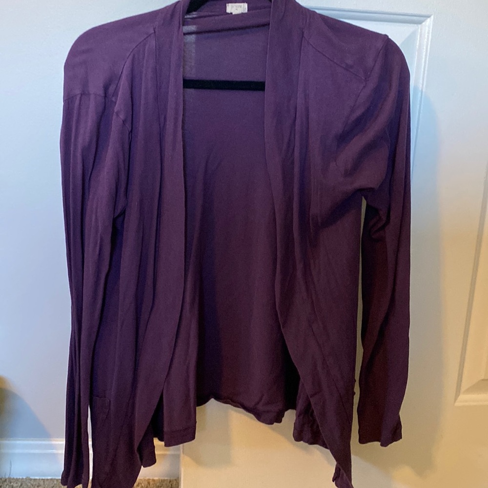Jcrew cardigan purple size small